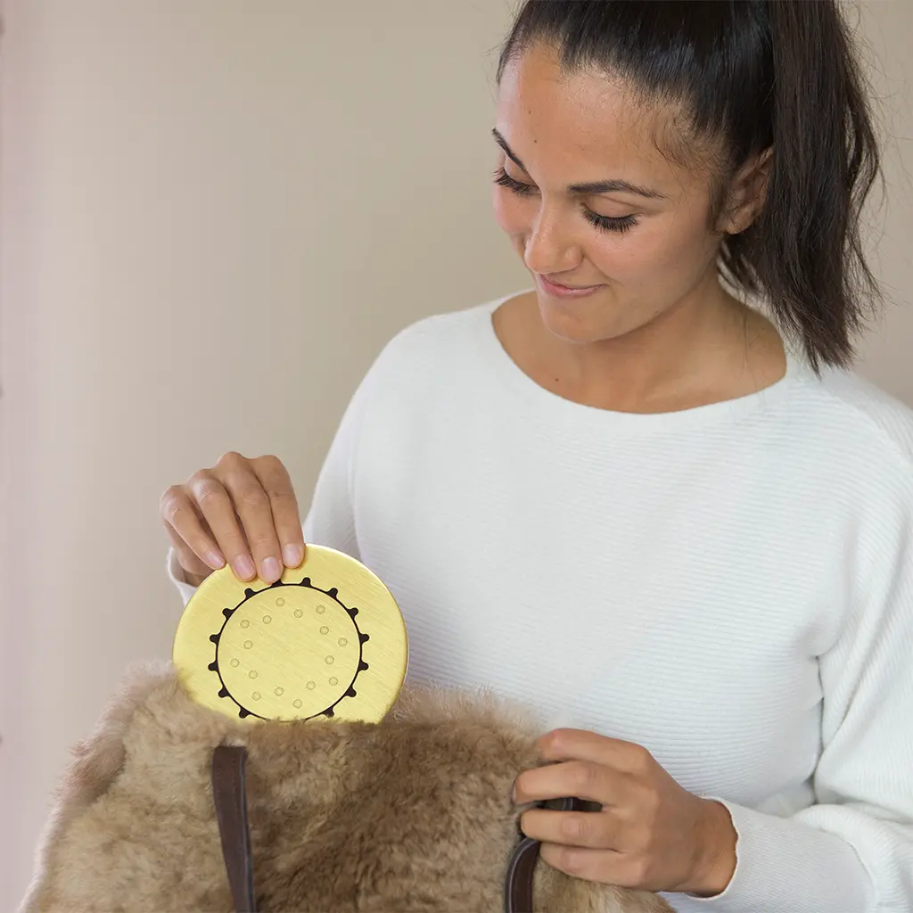 Penta Power Gold Tag in handtas